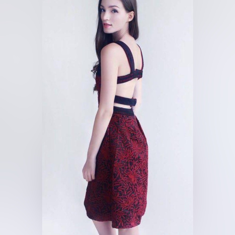 JARIYA Medium CROCHET BACKLESS DRESSS - Picture 2 of 13